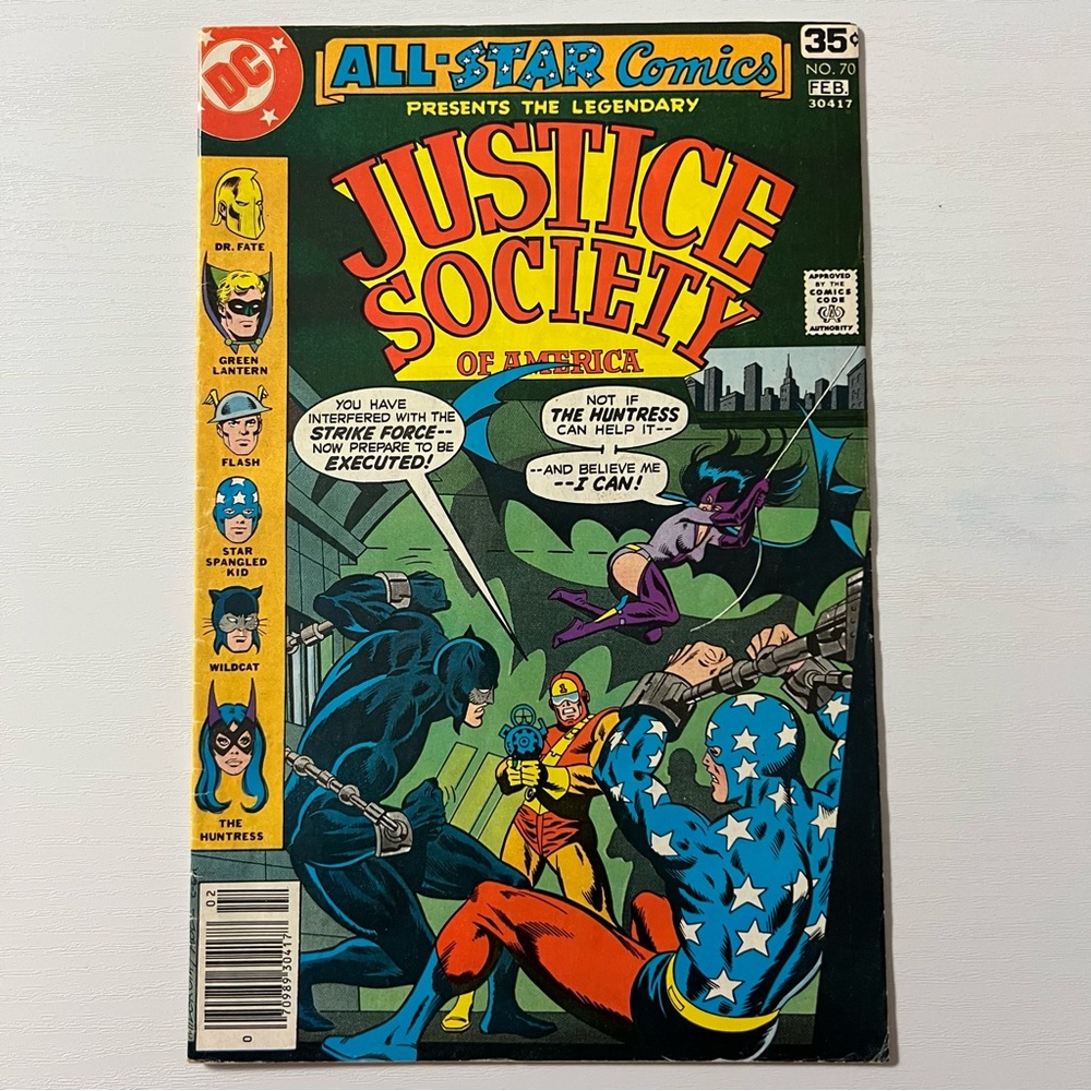 DC Comics All-Star Comics #70 Feb 1978 Huntress 1st App NS Bronze Age VF